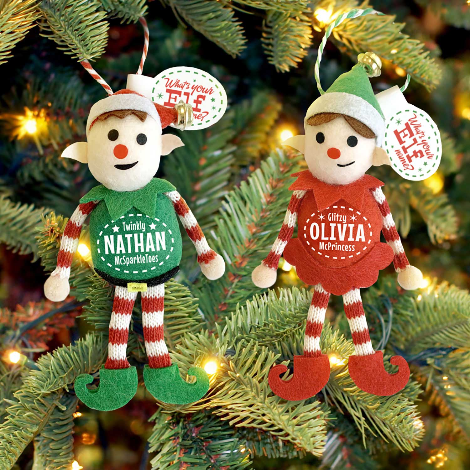 Named christmas deals decorations